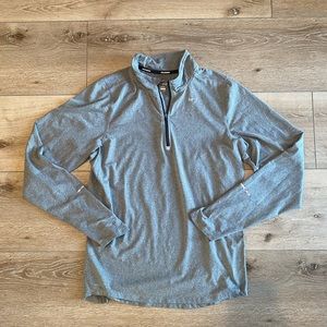 Nike Mens Dri-Fit Running Long Sleeve Quarter Zip Sweatshirt